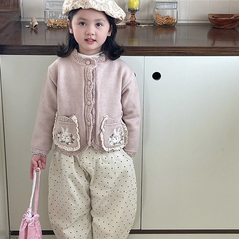 

Girls' Pants 2024 Autumn New Radish Style Han Cute Trendy Dot