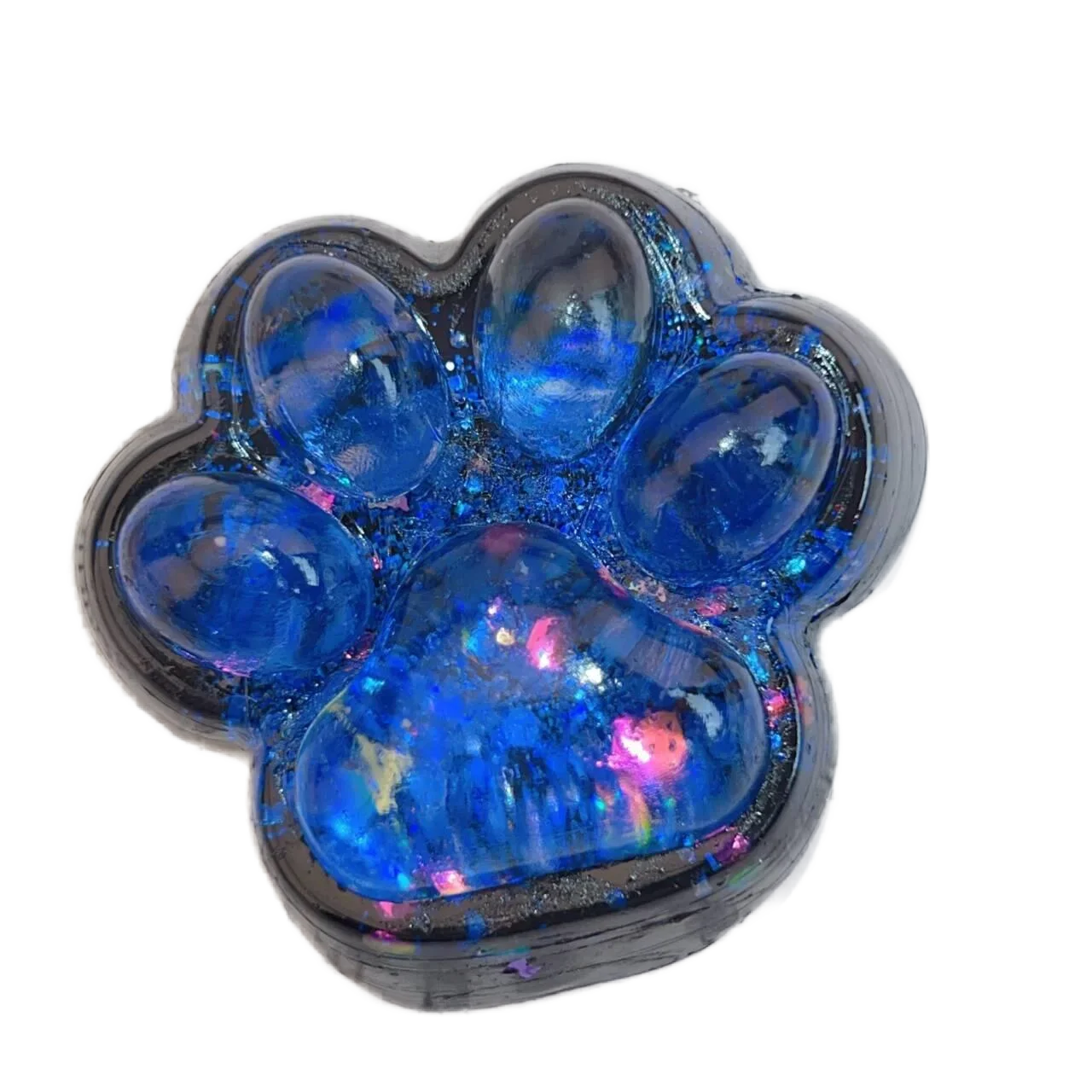 Jouet Mochi spongieux de pied anti-stress, série ciel étoilé bleu foncé Kawaii patte de chat, jouet à presser Fidget, souligné Charleroi jamais