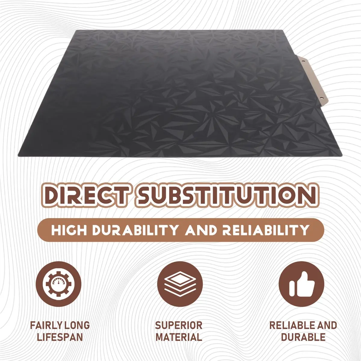 

(A75T) Двусторонняя текстурированная PEI и PEO пластина для 3D-принтера, рабочая поверхность 230x230 мм для Kobra2/KobraNeo