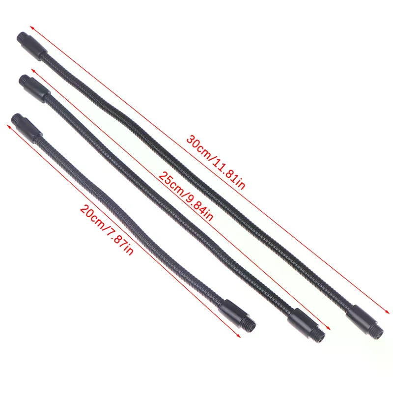 

1 шт. светодиодный металлический шланг на гибкой стойке диаметром 6 мм, гибкий DIY черный формирующий универсальный мягкий трубка для настольной лампы, прожектор, торшер