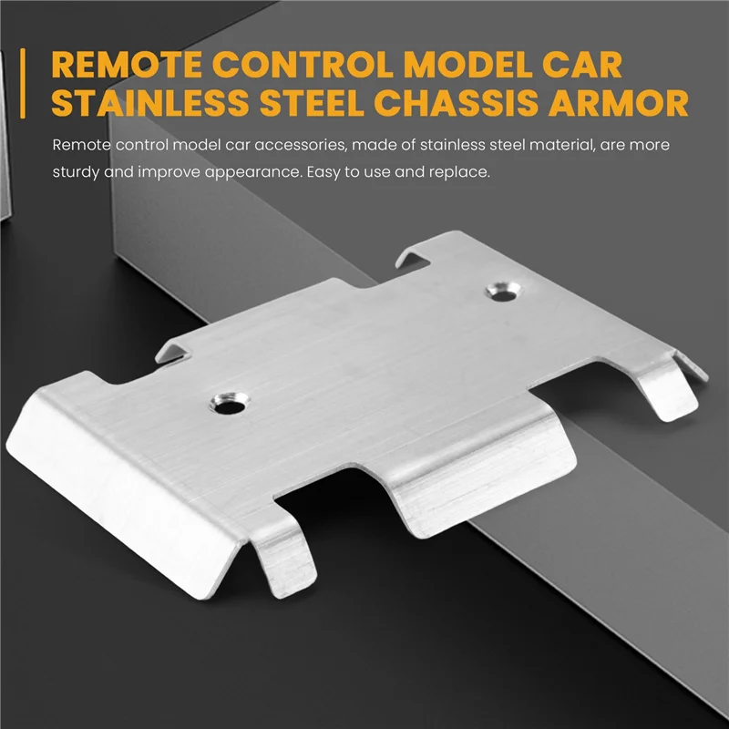 

Highly Recommended Stainless Steel Chassis Armor Axle Protector Skid Plate For RGT EX86190 EX 86190 LC76 1/10 RC Crawler Car Upg