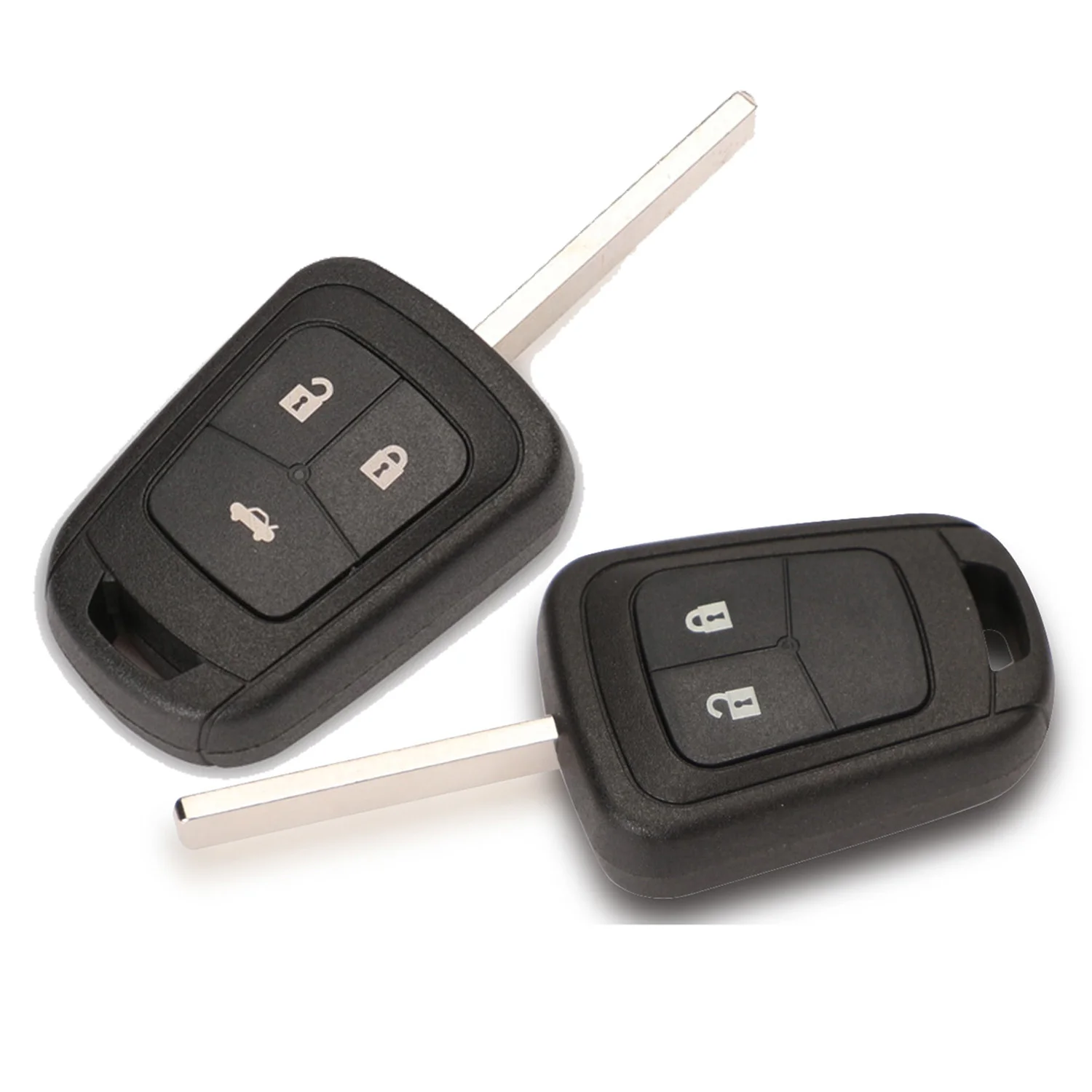 jingyuqin 2/3B Car Key Shell For Chevrolet AVEO For Opel Camaro/Cruze/Equinox/Impala/Malibu/Sonic Remote Straight Cover Case