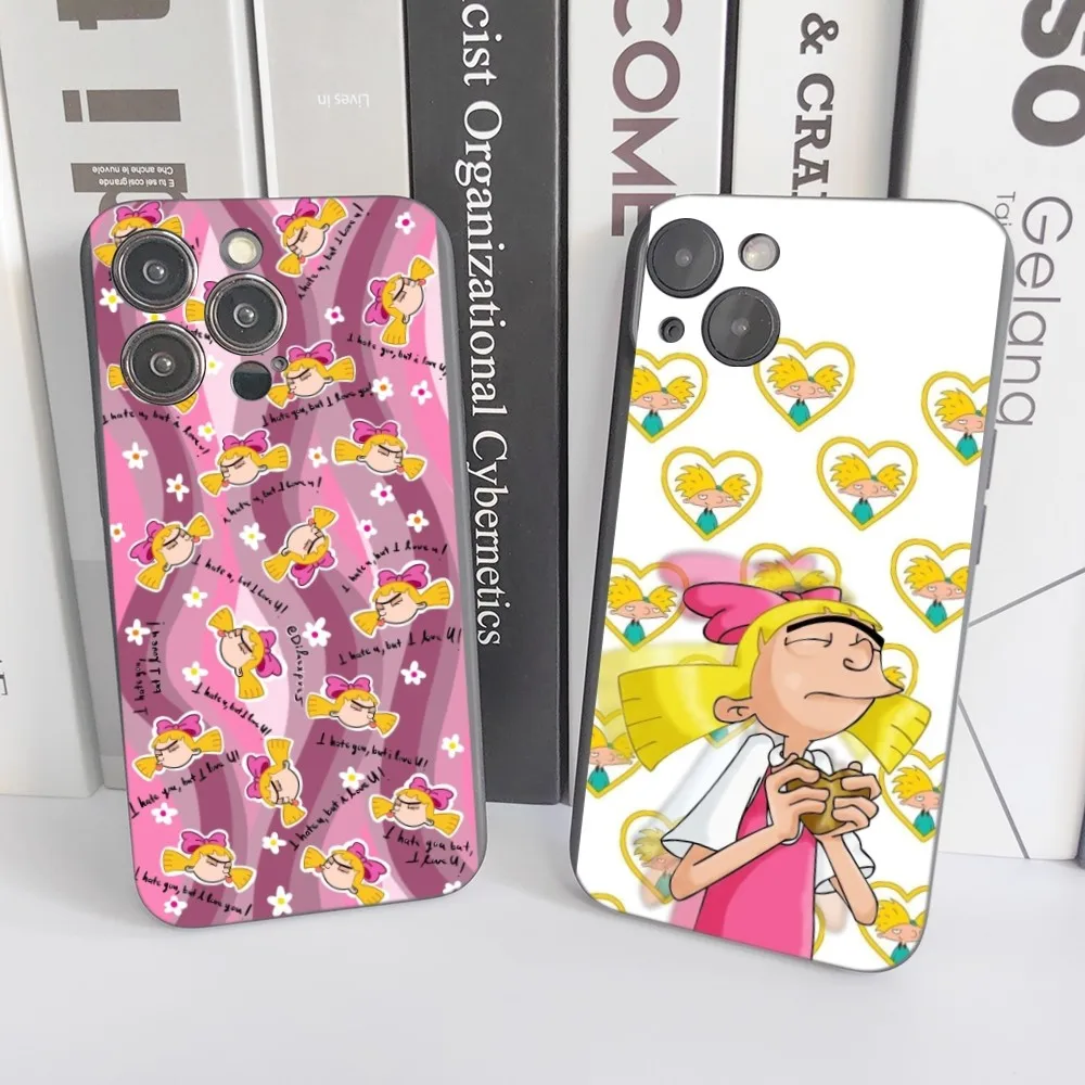 1 قطعة Hey Arnolds جراب هاتف سيليكون لينة آيفون 16 15 14 13 12 11 X XR Plus Pro Max Plus #3