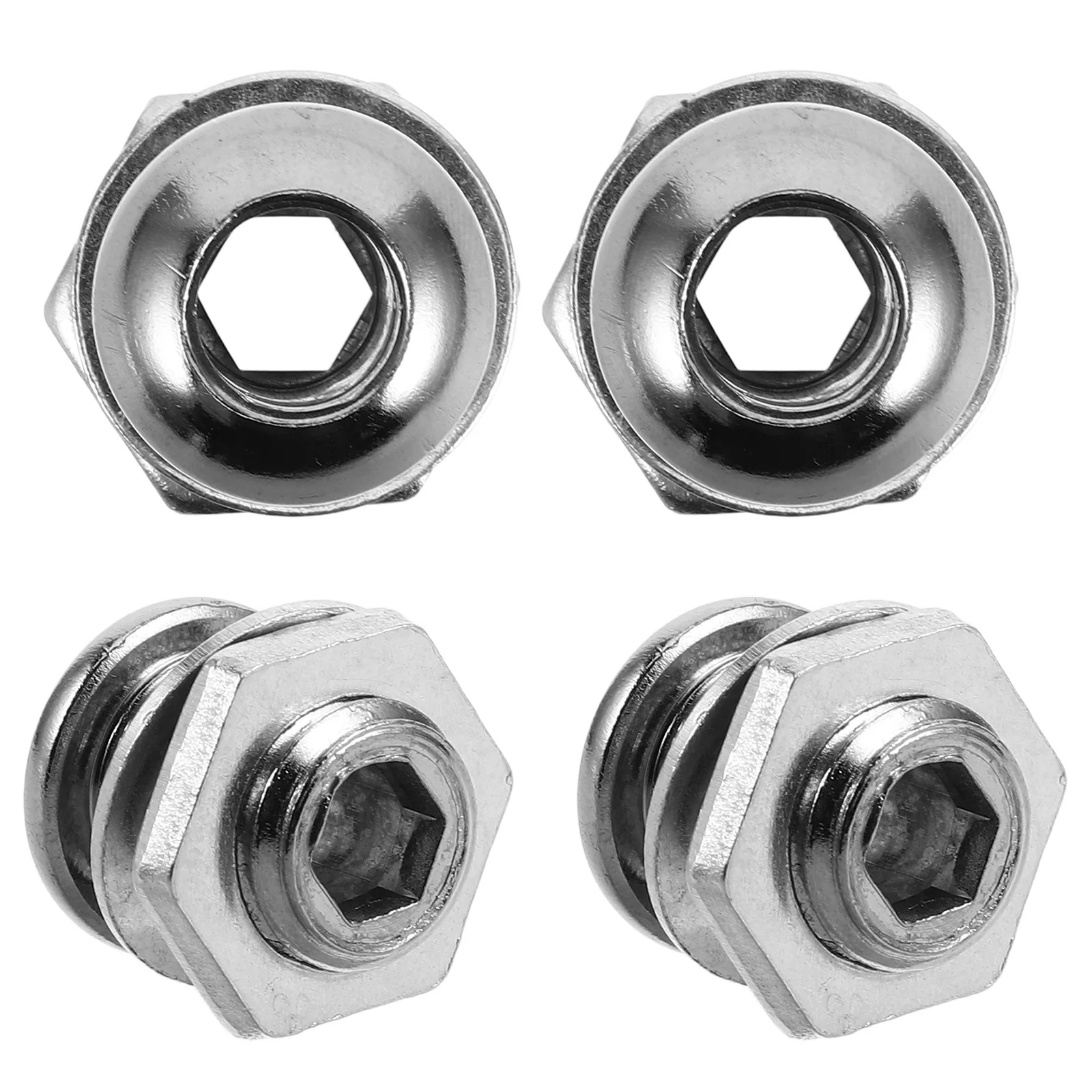 4pcs Drum Vent Hole Screws Alloy Air Hole Replacement Hardware For Snare Bass Percussion Drums Enhanced Stability Performance