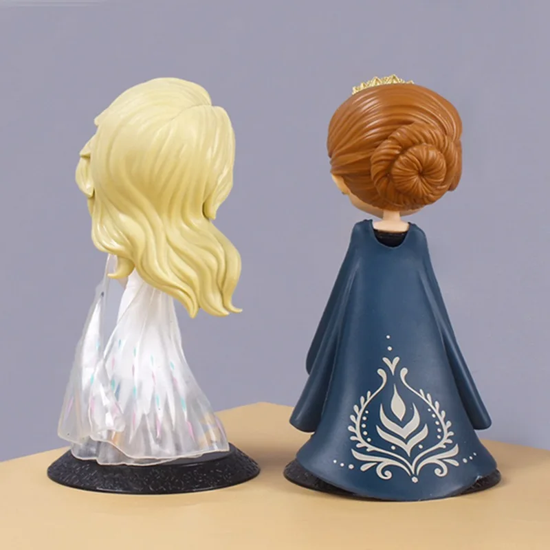 Figurine Disney la reine des neiges ElposketQ, 15cm, modèle mignon, ornement, princesse Elsa Anna, poupée Anime, jouet en vinyle, cadeau Surprise d'anniversaire pour filles