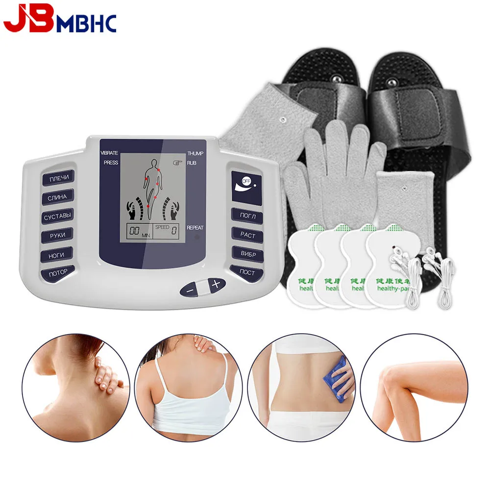 

10 Level Electrical EMS Relieve Pain Muscle Stimulator Pulse Tens Acupuncture Therapy Machine Body Relax Muscle Therapy Massager