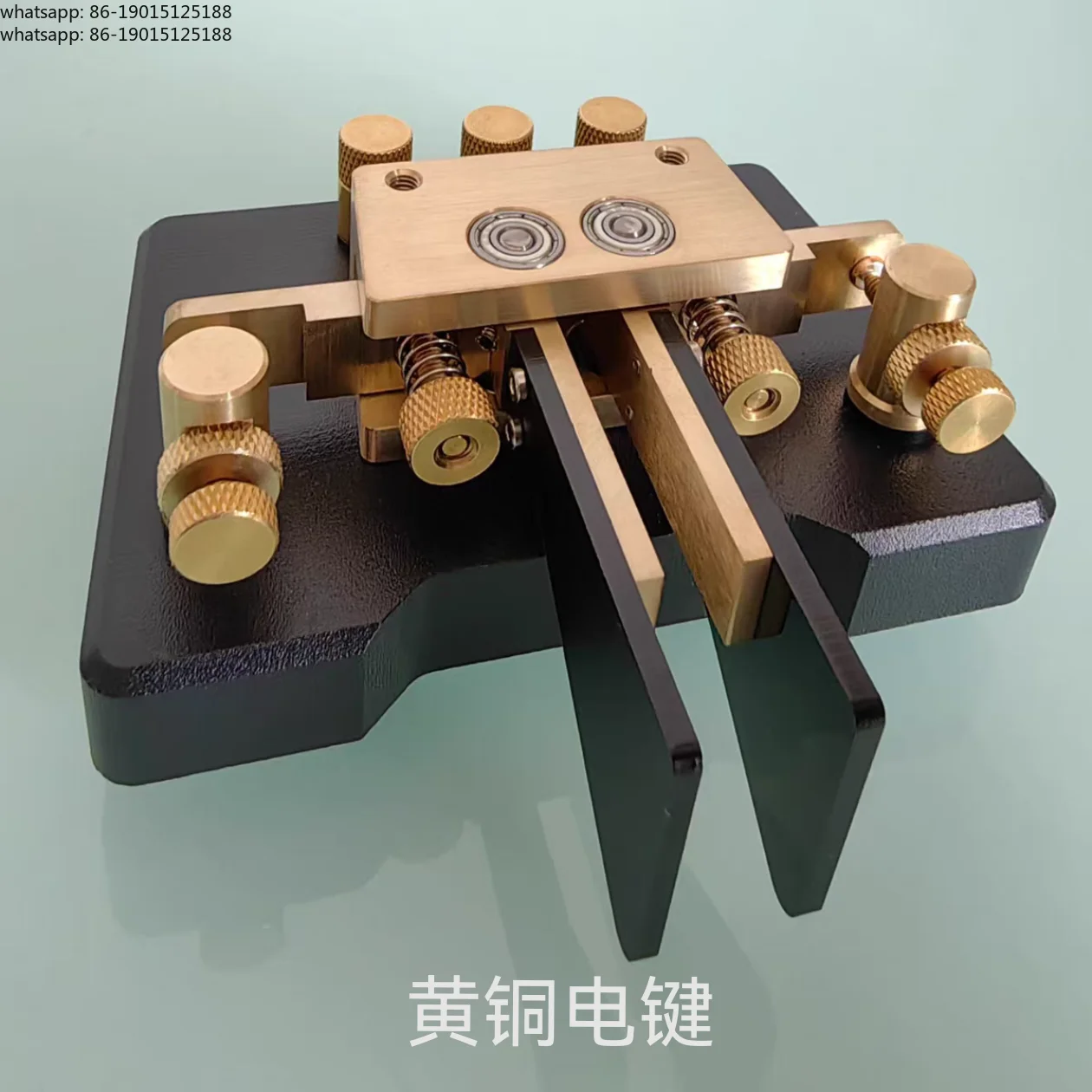 MK-03 brass key, shortwave radio CW automatic key