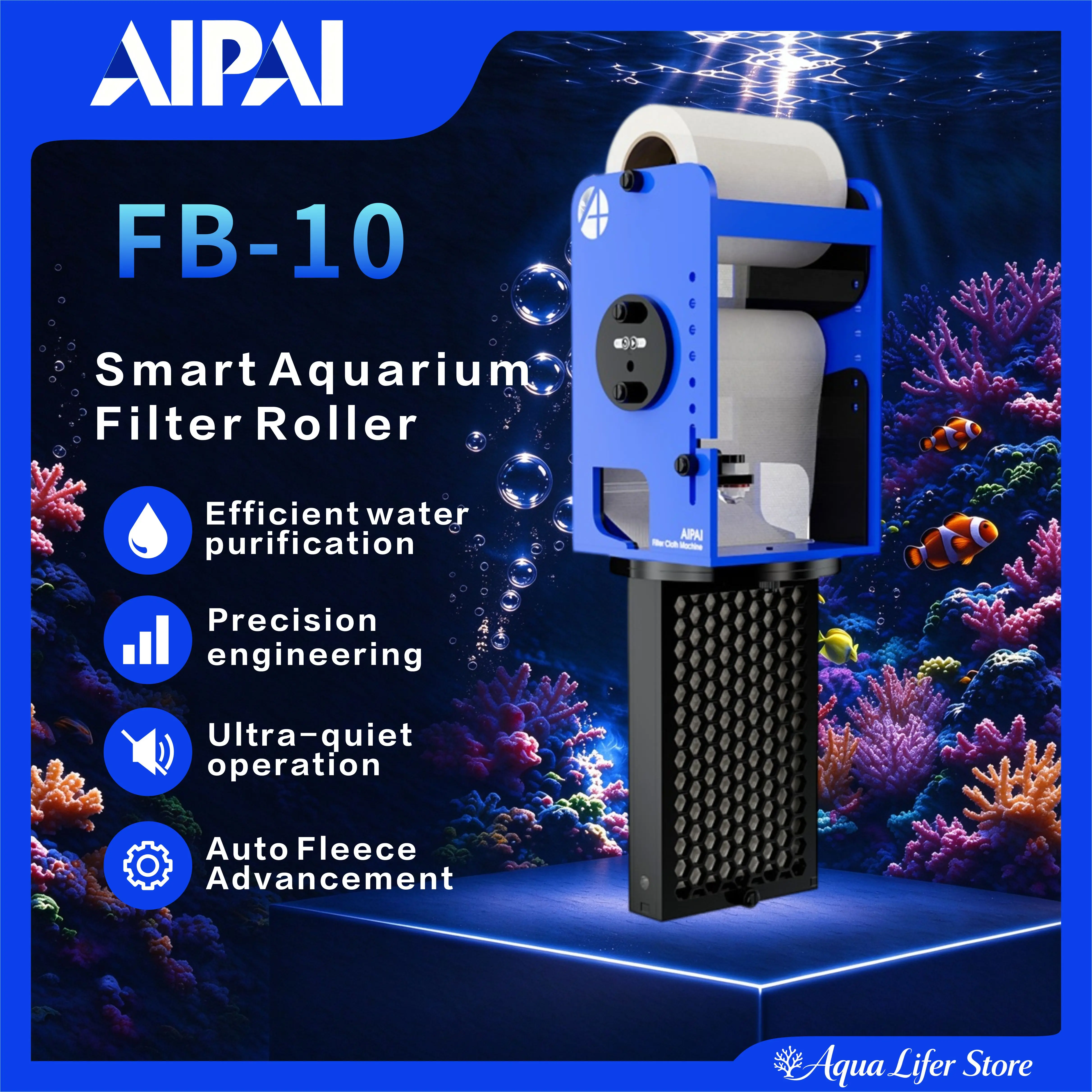 Reef Tank Filter - AIPAI F10-B WiFi Smart Automatic Roll
