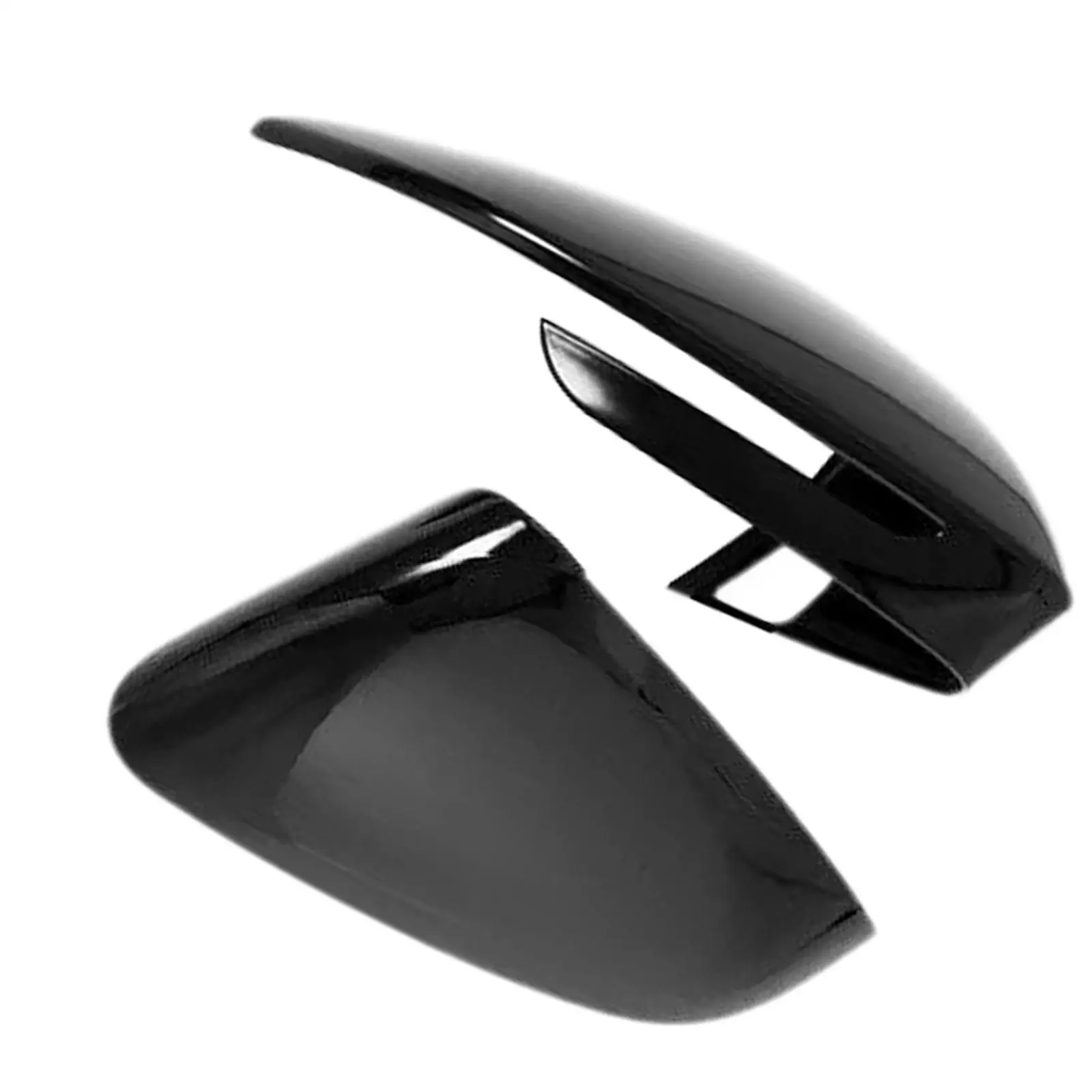 Rear View Mirror Cover Black Pair for VW ID.4 ID.5 2021-2024 E21 E39