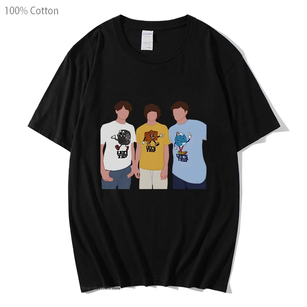 Fashion Sturniolo Triplets T-Shirts Women Music Group Graphic Clothes 100%Cotton Summer Tee-Shirt Men Clothing Harajuku Casual