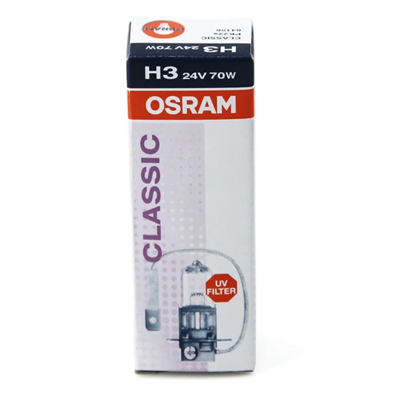 

OSRAM 64156 H3 24V 70W Классические лампы для фар, лампочки для фар, произведено в Китае, пара