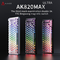 Ajazz Ak820max Ultra Magnetic Axis Mechanical Keyboard Triple Mode Wireless Bluetooth E-Sports Gaming 0.01mm Global Accuracy