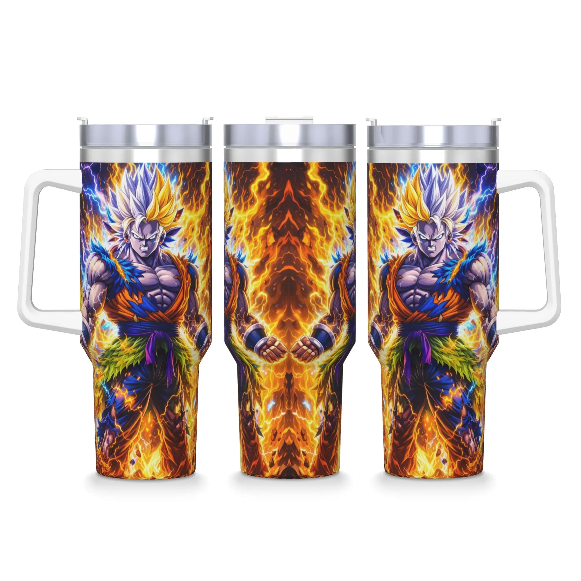 D-Dragons Ball Anime Tumbler  Hot Drinks Water Bottle Leakproof Stainless Steel Thermal Cups Custom Driving Car Mugs