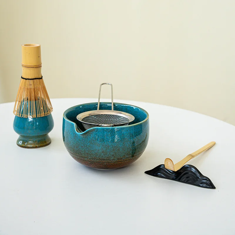 Japanese Matcha Making Set Bamboo Matcha Brush Exquisite Matcha Bowl Gift Box with Whisk Sumptuous Tea Tools Great Gifts