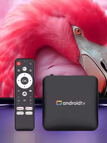 LEFFOT L3 Smart TV Box Amlogic S905L3 Android 14.0 Set Top Box 2GB 16GB 4K HD BT Google Voice Remote Media Player Home Android