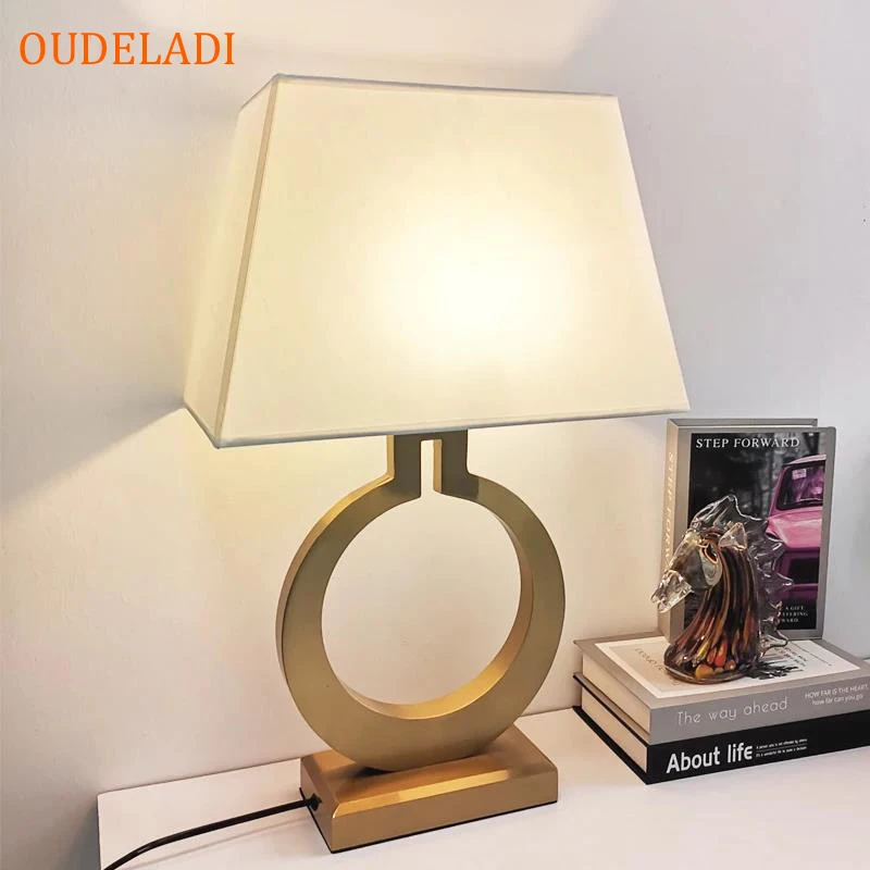 americano moderno luxo villa ouro mesa decoracao candeeiro de mesa nordic retro quarto cabeceira led luzes leitura 01