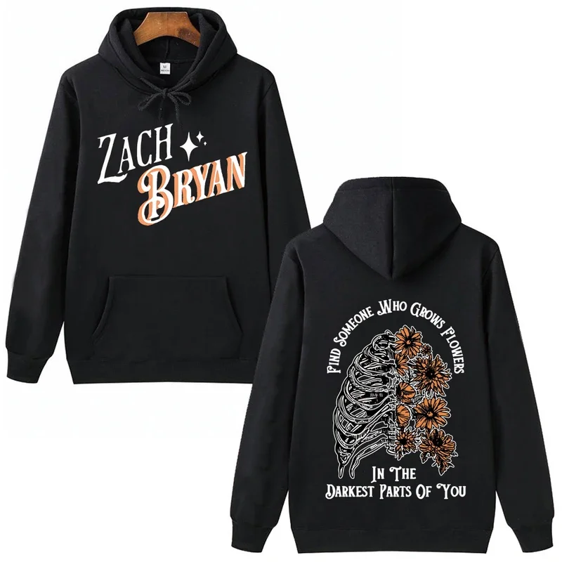 

Bryan bluza z kapturem Zach Bryan Znajdź kogoś, kto grows kwiaty w ciemnych częściach Ciebie pulower unisex topy bluza
