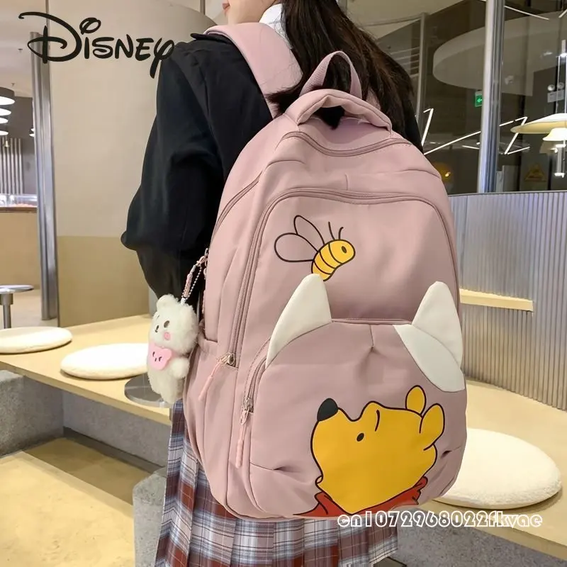 Disney Women\'s Backpack Fashion Cartoon High Quality Multi-functional Backpack Large Capacity Portable Computer Storage Bag