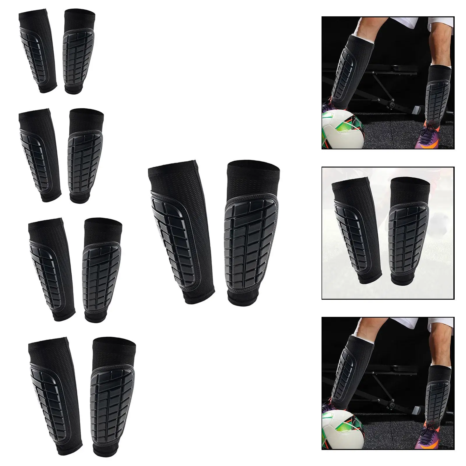 

Soccer Shin Guard Football Leg Sleeve Lightweight Comfortable Versatile Leg Cover Shin Pads for Basketball Volleyball Cycling