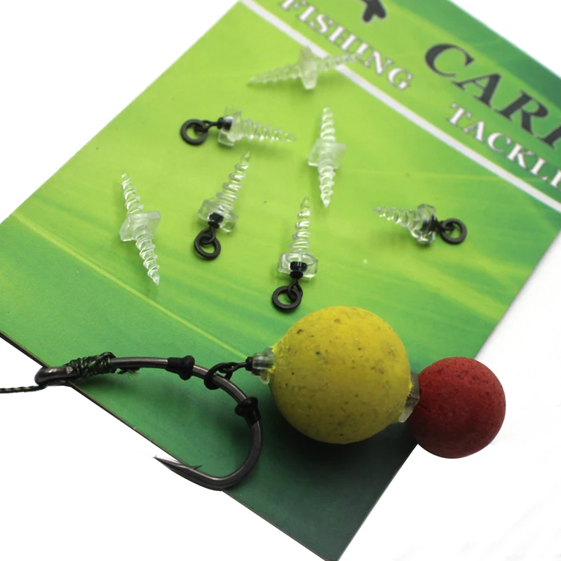 صيد سمك الشبوط برغي مزدوج الأطراف ومسمار الطعم المنبثق Boilies شعر سمك الشبوط Chod هليكوبتر روني الحفارات لصيد سمك الشبوط #1