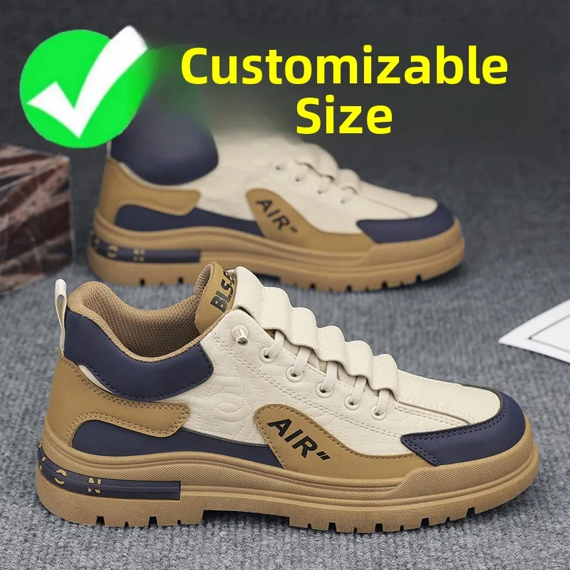 

Men's Casual Mid-Cut Work Shoes Anti-Slip Wear-Resistant Comfortable Sports Leisure Safety Trendy Spring Autumn Seasonal Rubb...