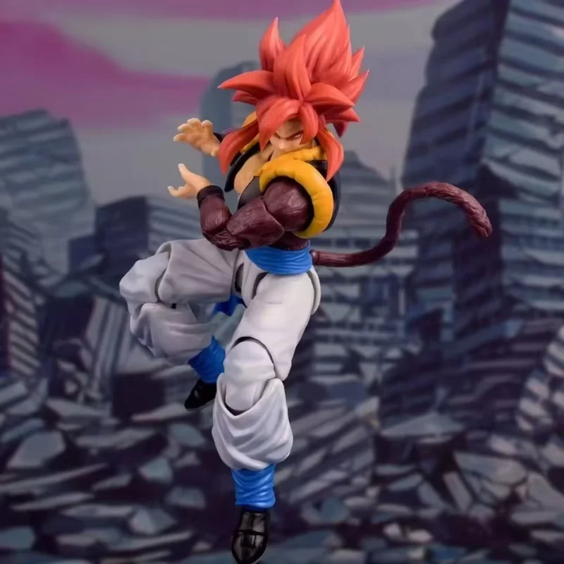 Demoniacal Fit Action Figure SSJ4 Gogeta Dragon Ball GT 3.0 Figures Super Saiyan 4 Gogeta Figurine SHF Model Gitf Toy