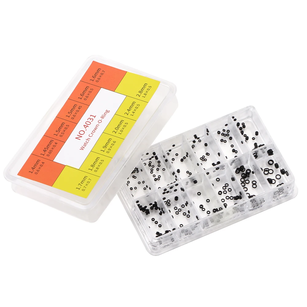 غسالة مطاطية صغيرة مقاومة للماء ، جزء أختام تاج الساعة ، أدوات إصلاح الساعات ، إكسسوارات الساعات ، حلقة دائرية ، مقاس 12 نوعًا ، جديد