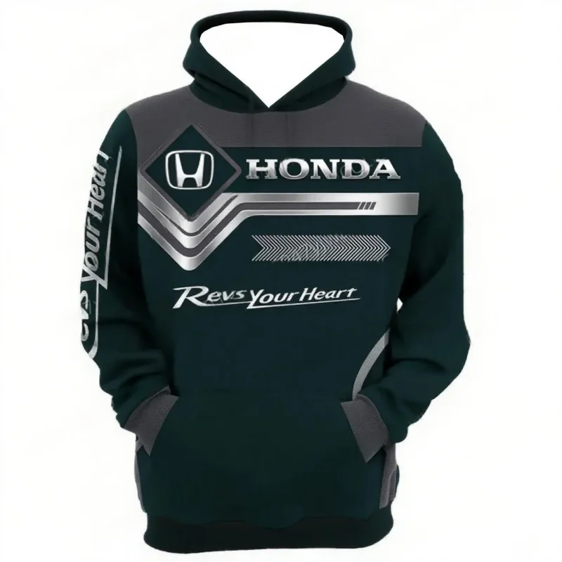 

Honda - Men's quick drying motorcycle hoodie hooded sweatshirt, long sleeved off-road motorcycle