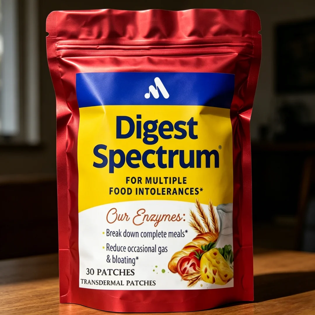 30 Patches Digestive Spectrum Transdermal Patches Support Male Indigestion Relief, Supports Gut Health Bloating Relief