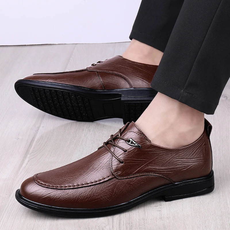 

Luxury Brand High Quality Genuine Leather Men's Casual Shoes Outdoor Career Office Business Leisure Footwear Classics Men Shoes