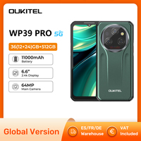 Oukitel WP39 Pro 5G Rugged Phone Night Vision 6.6 inch Android 14 MediaTek Dimensity 6300 11000mAh NFC 12GB+512GB Smartphone