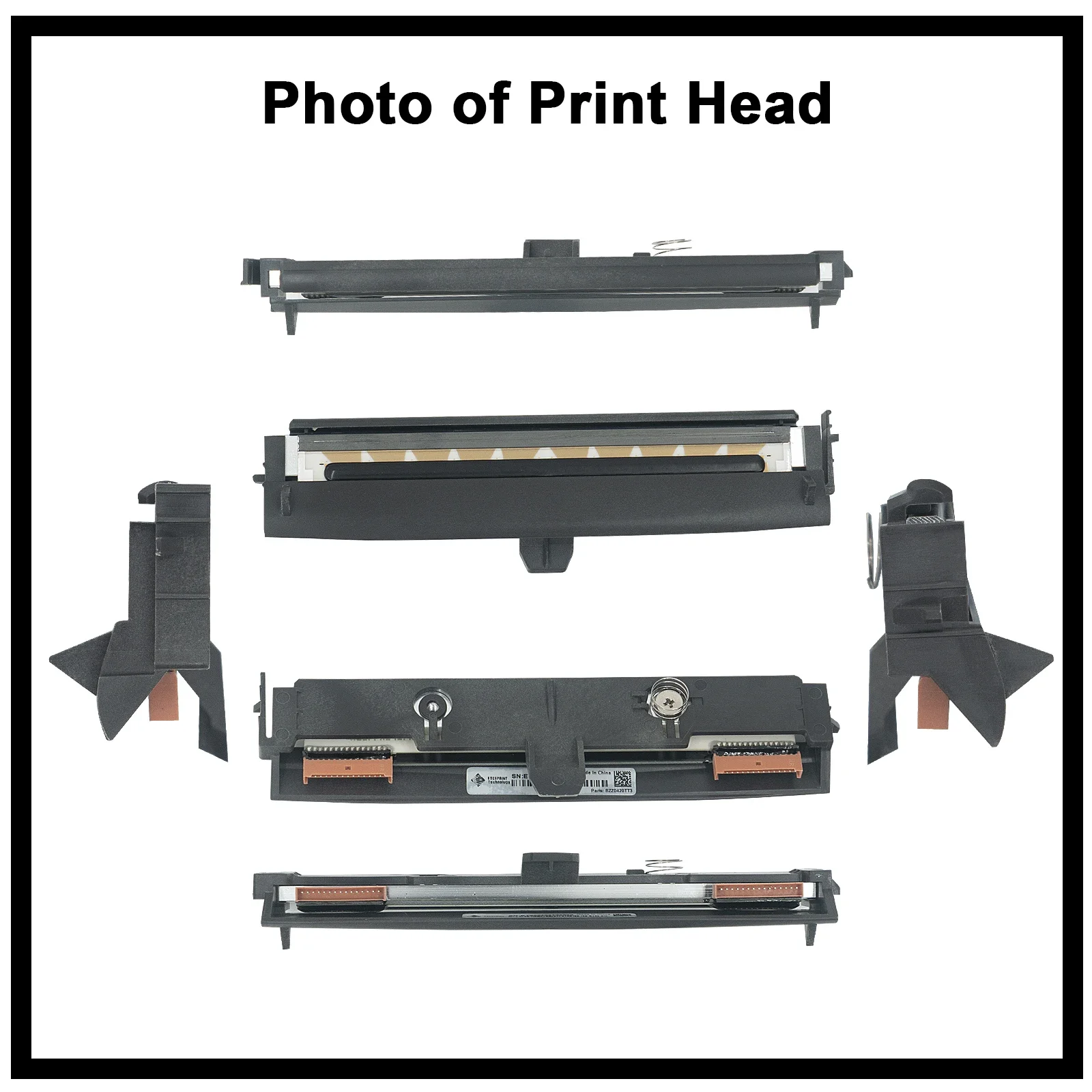 P 1080383 -007 300 dpi thermische printkop voor Zebra ZD420 ZD420T ZD620 ZD620T printer, gloednieuw