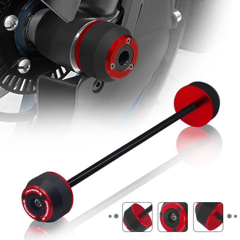 

For panigale 899 959 1199 1299 S R PE SUPERLEGGERA Motorbike Front Wheel Fork Axle Crash Slider POM Protector Accessories