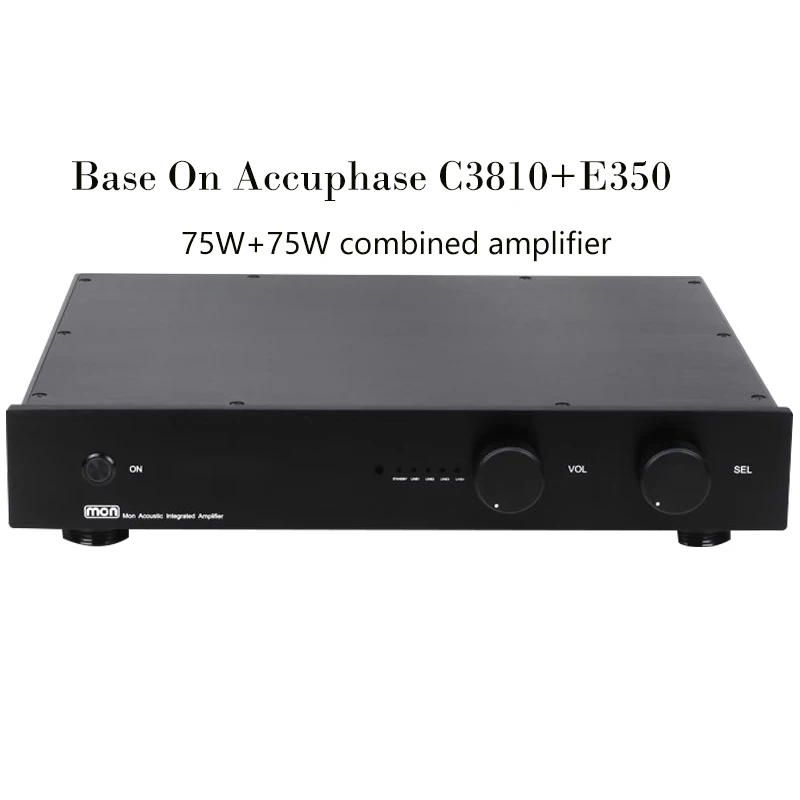 

AIYIMA SMSL Base On Accuphase Circuit E350 Pure Post Amplifier + C3850 Preamp 75W 2.0 Remote HIFI Combined Amplifier Audio