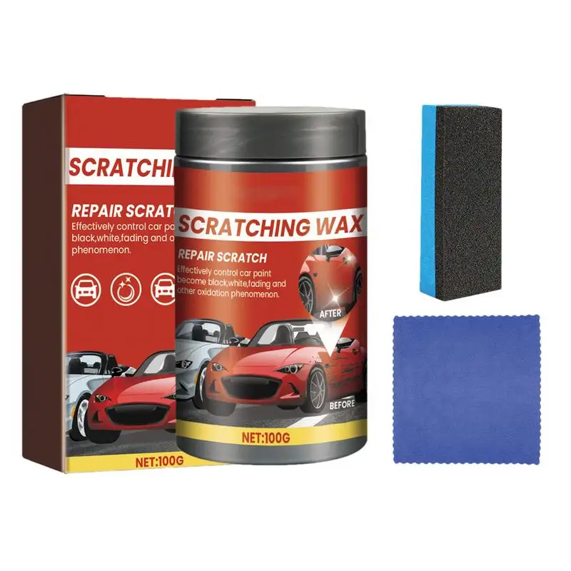 Professional Car Scratch Remover Kit Effective Car Scratch Remover Car Polishes & Waxes Safe For All Paints Includes Cloth &