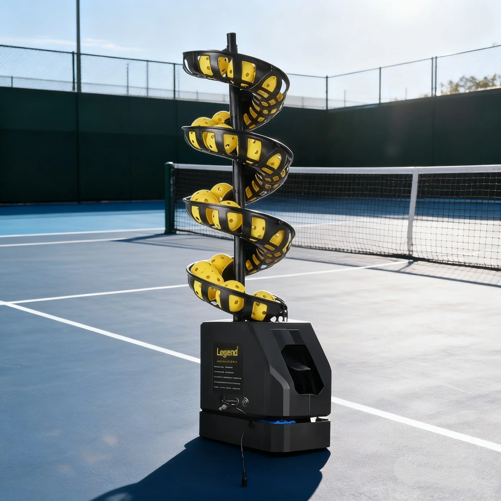 Professional Portable Pickleball Tennis Training Equipment Single Practice Ball Toss Machine Remote