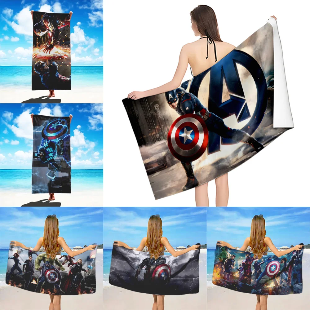 

Cartoon Irons Man Beach Towel Microfiber Sand Quick Dry Soft Sandproof Pool Towels for Marvel's Women Travel Gym Shower Camping