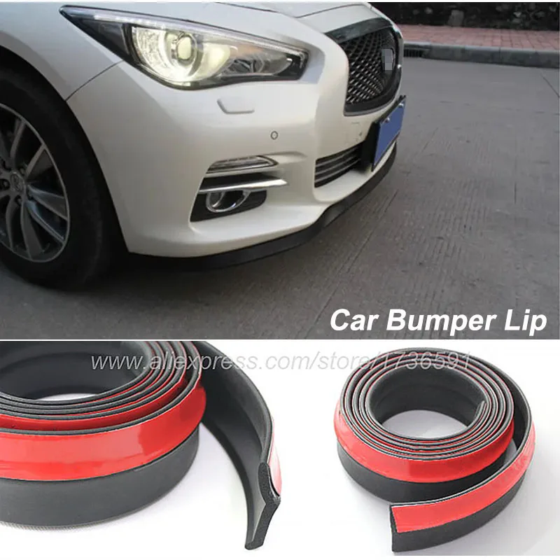 

For Nissan Altima Maxima Quest Elgrand For Mercury Villager Car Bumper Lips Spoiler Front Tapes Body Kit Thick lips Side skirts