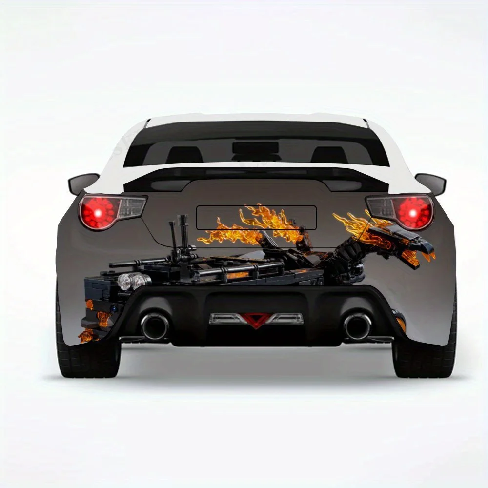 

Fiery Dragon- Vinyl Decal for Car Rear, Waterproof Self-Adhesive Vinyl Stickers for Vehicle Tail and Bumper, Decoration Protect