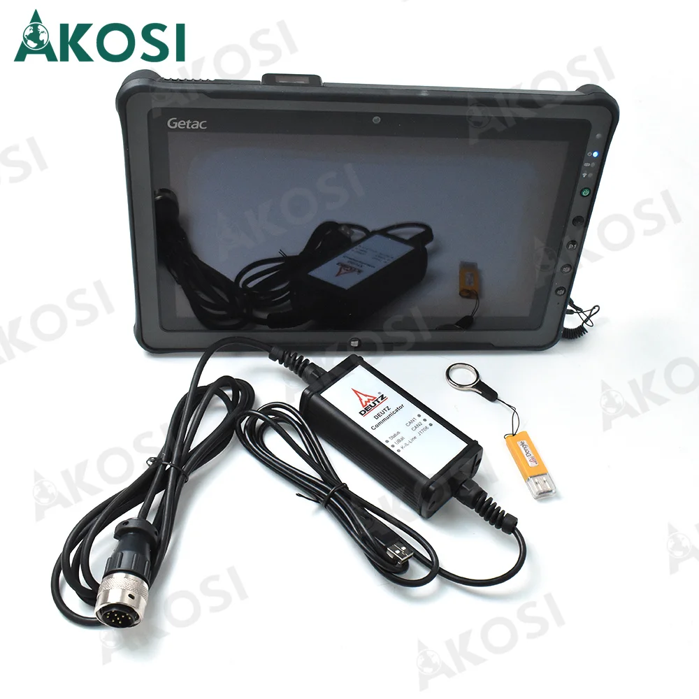 

serdia for Deutz Diagnose Kit for deutz engine communicator deutz decom diagnostic scanner And F110 Tablet