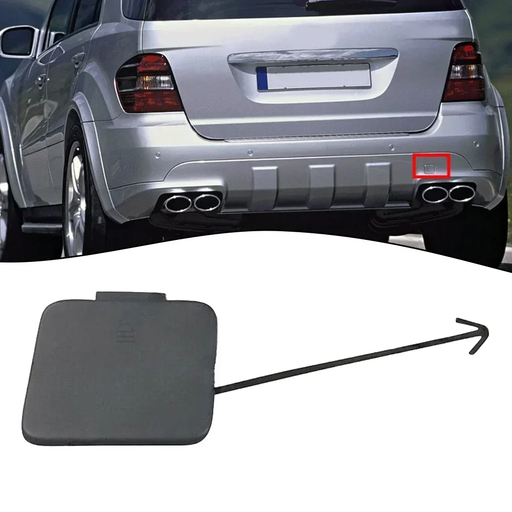 Black Abs 1648852123 Rear Bumper Tow Hook Cover Cap For Mercedes W164 ML350 For Mercedes-Benz ML-Class ML320 ML350 ML500 ML63