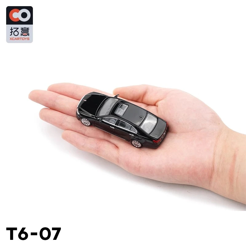 XCAETOYS 1/64 H7 berline modèle de voiture en alliage noir Souvenir adulte affichage statique classique jouet de collection cadeau cadeau d'anniversaire pour enfants