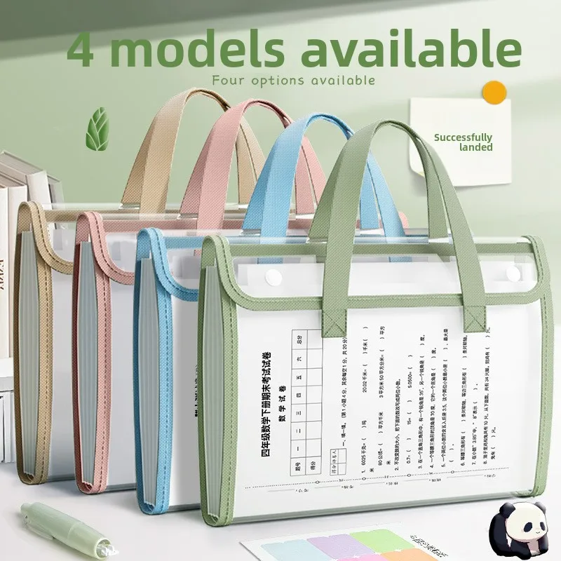 

Сумка для хранения тестовой бумаги большой емкости, сумка для органов, многослойная портативная книга формата А4, учебные материалы, папка для файлов