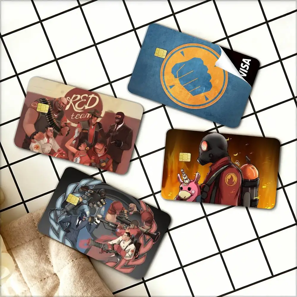 

Game-T-tF2 new group Waterproof Film Skin Cover Credit Card Stickers Debit Front Bank Bus Pass