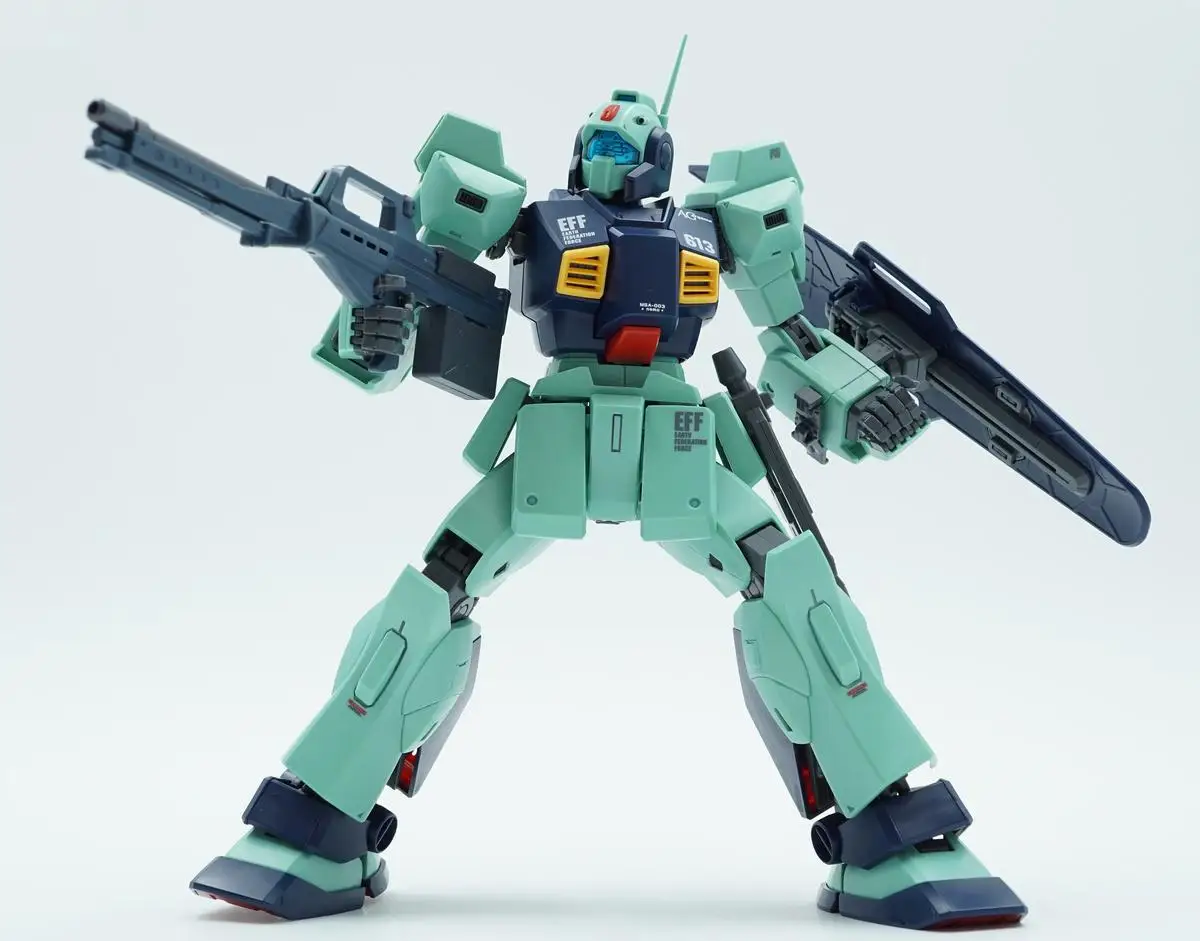 Bandai Original MODELL KIT MG MSA-003 NEMO EINHORN FARBE Ver Anime Action Figure Montage Modell Spielzeug Sammeln Modell Ornamente