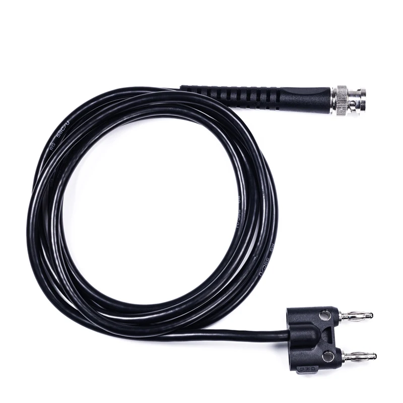 BNC power test cable oscilloscope male to double banana head lead, Q9 signal source RG58 RF connecting cable accessories