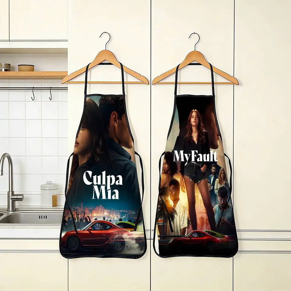 

Фартук My Fault Culpa Mia 2023 Movie, 1 шт., из неэластичной ткани, тканый, с завязками, свободного кроя, всесезонный кухонный фартук