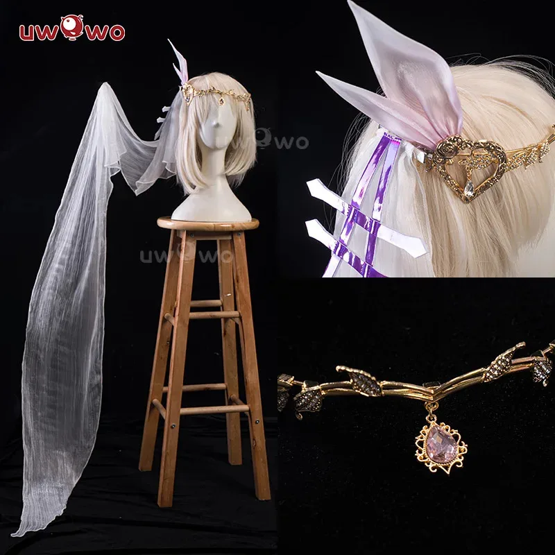 qq28LQIN STOCK UWOWO Gioco Honkai Impact 3: Elysia Fanart 'Luminous Sands' Dress Cosplay Cos con fiocco Halloween Co