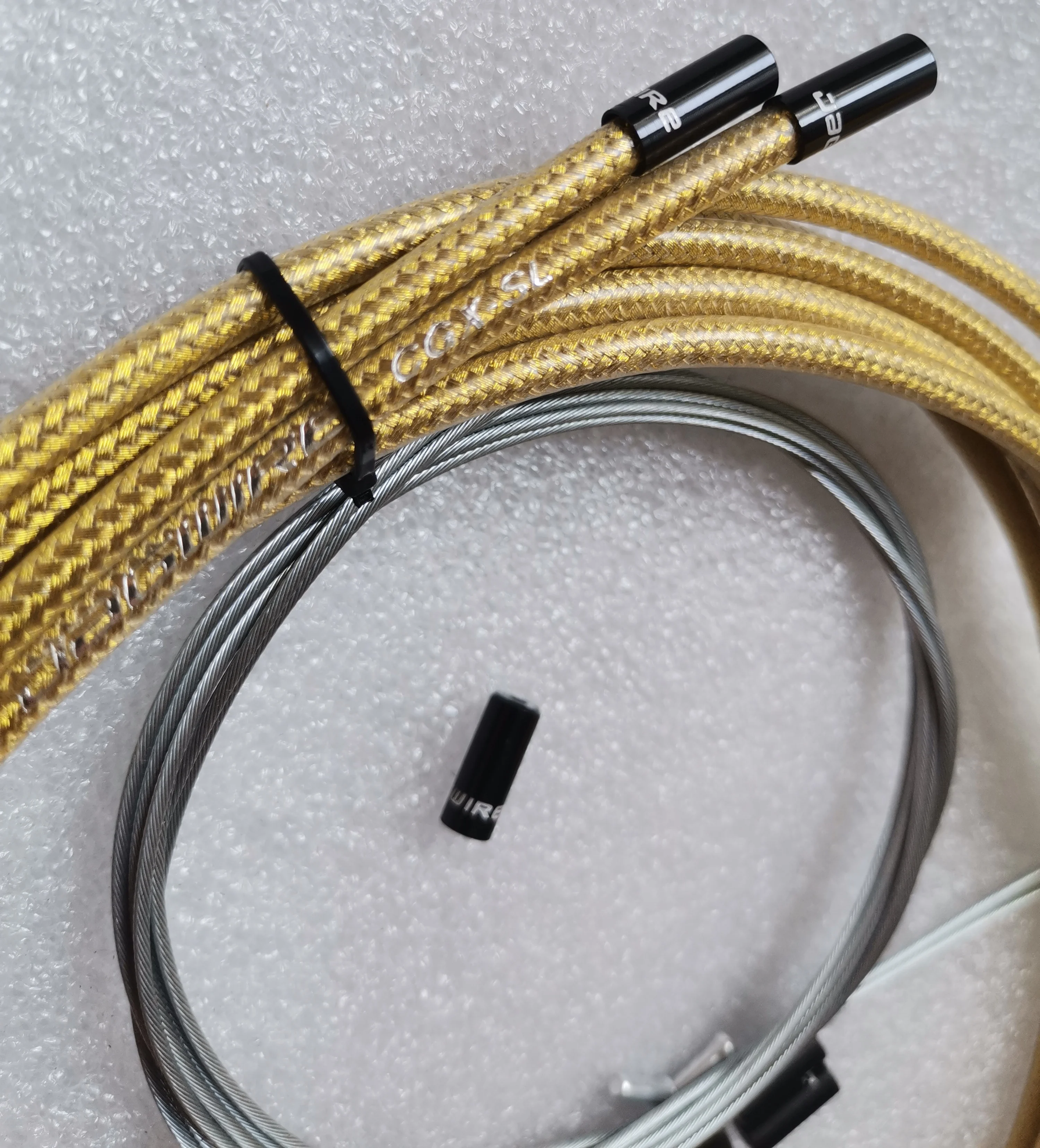 JAGWIRE intrecciato oro pallido SL SLICK LUBE LINER KIT cavo tubo freno SHIFTER SUIT per SHIMANO SRAM