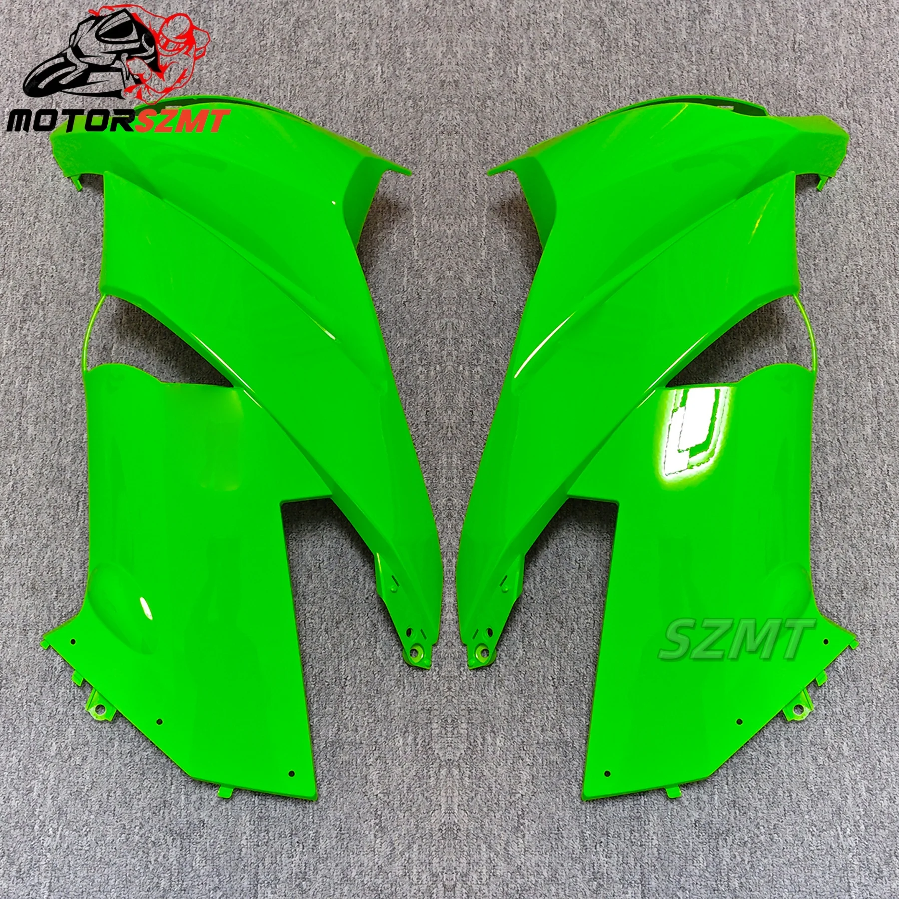 Cubierta de marco de guardabarros de motocicleta, protector de tanque de combustible, Kit de carenado de Panel lateral, fibra de carbono seca para KAWASAKI ER6F 2009-2011, rojo gree